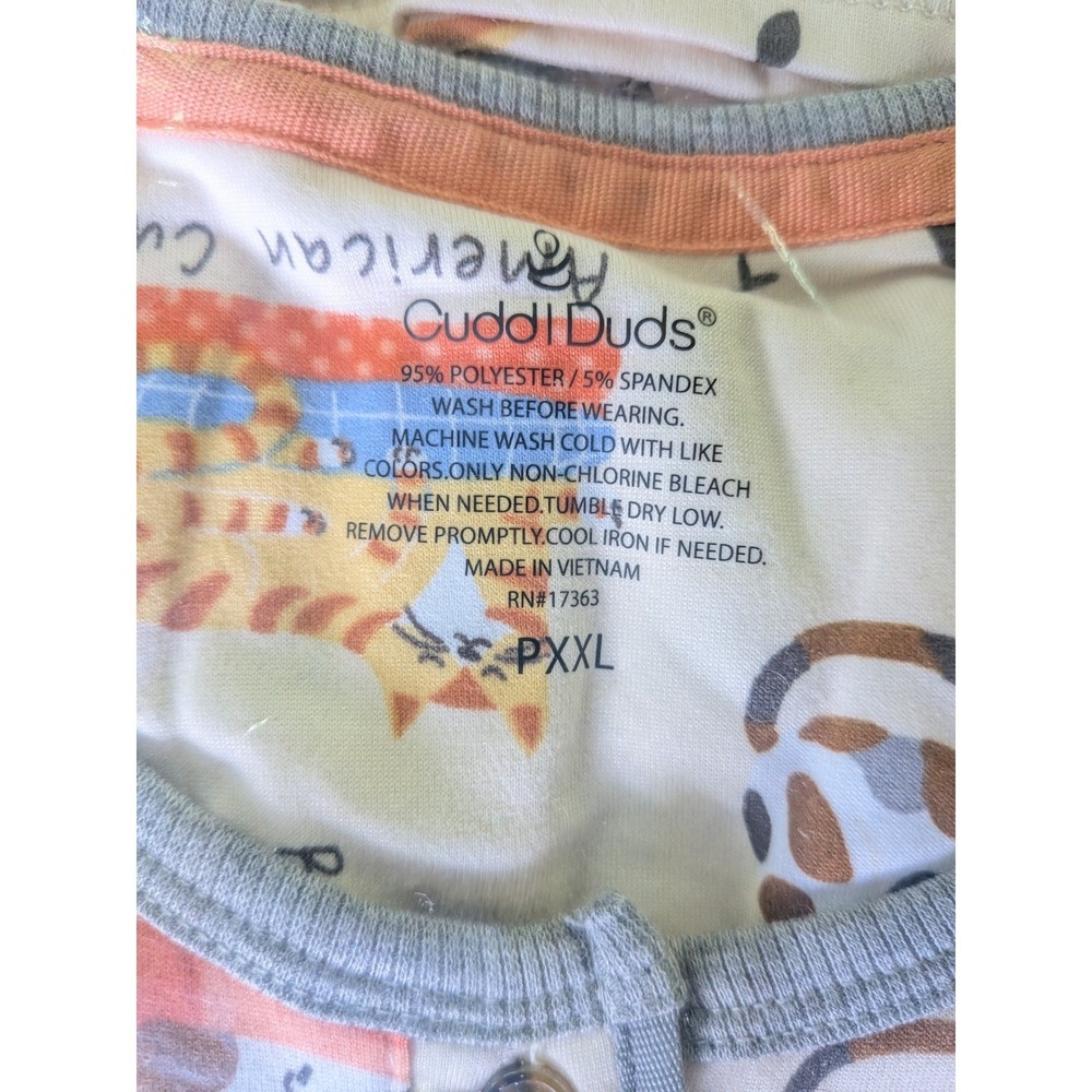 Cuddl Duds Pajama Set Women PXXL Petite Cozy Cat Print Whimsical Loungewear Gift - Picture 2 of 5